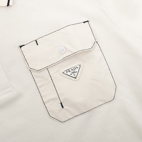 おすすめプラダ ストレッチ コットン パロディ 半袖 ポロシャツ puu38655